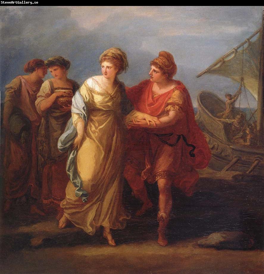 Angelica Kauffmann Paris und Helena fliehen vom Hof des Menelaos